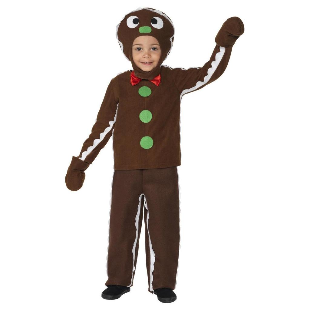 Smiffys Childrens/Kids Gingerbread Man Christmas Costume Set