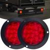1pcs 4 Inch 16 LED Tail Brake Light Round Rear Light Turn Signal Lamp Stop Warning Reverse Lamp For Truck ATV Trailer 12V 2 G4G6