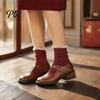 Stylish Socks for Loafers Ruffle Crew Women, Cotton Frilly Lace Socks, Soft Breathable Fashionable Leg Warmers Boots Casual Ankles Daily Wear