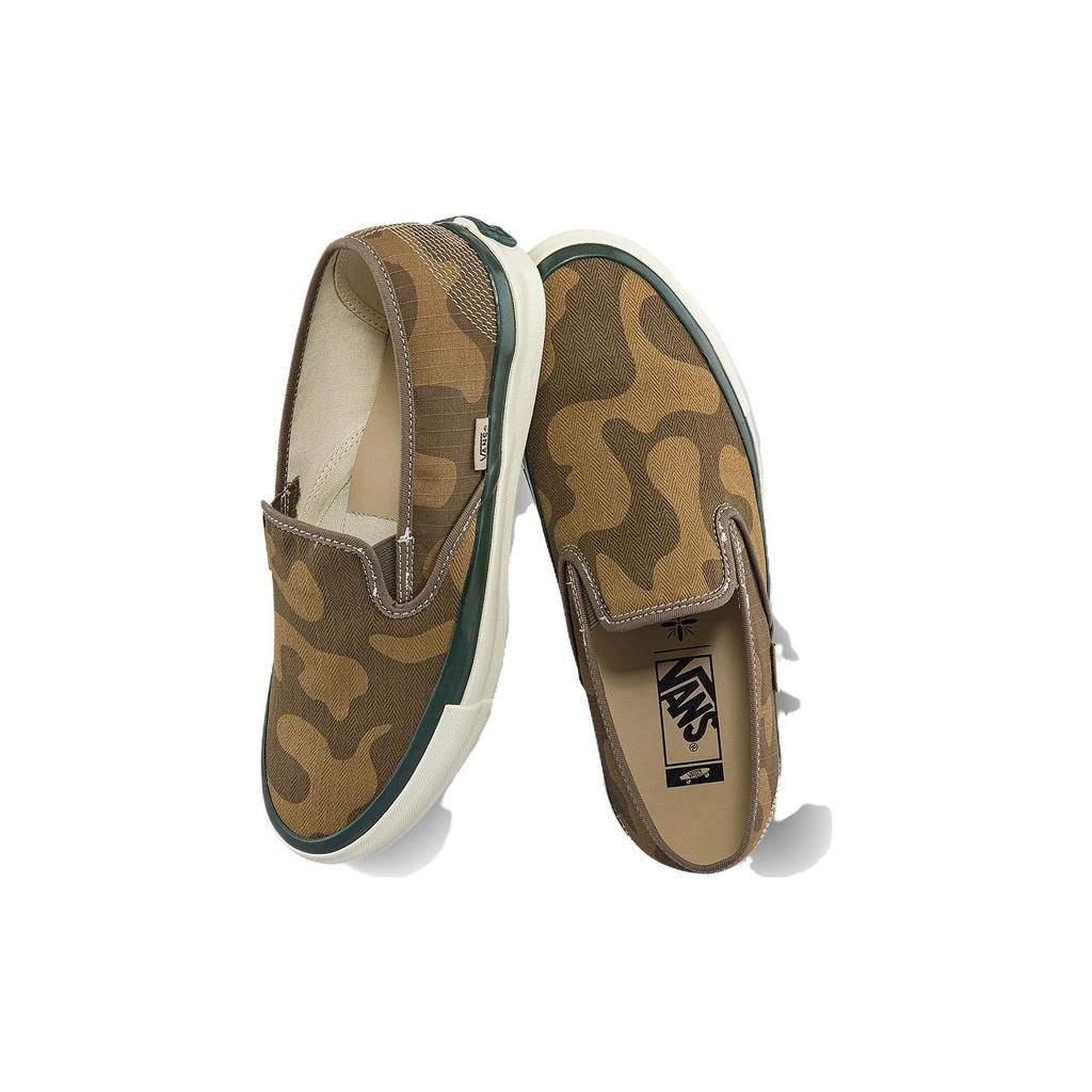 Vans Taka Hayashi X  Style 48 LX Slip-On Durable Lightweight Low-Top Skate Shoes Unisex Sneaker Brown Camouflage VN0A5FC5BRO