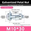 10pcs M4 M5 M6 M8 Petal Screw Anchors Carbon Steel Rivet Nut Set  Cardboard Fastening