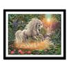 Diamond Painting Cross Stitch Unicorn Play Water  5d Diamond Embroidery Full Round Diamond Pictures