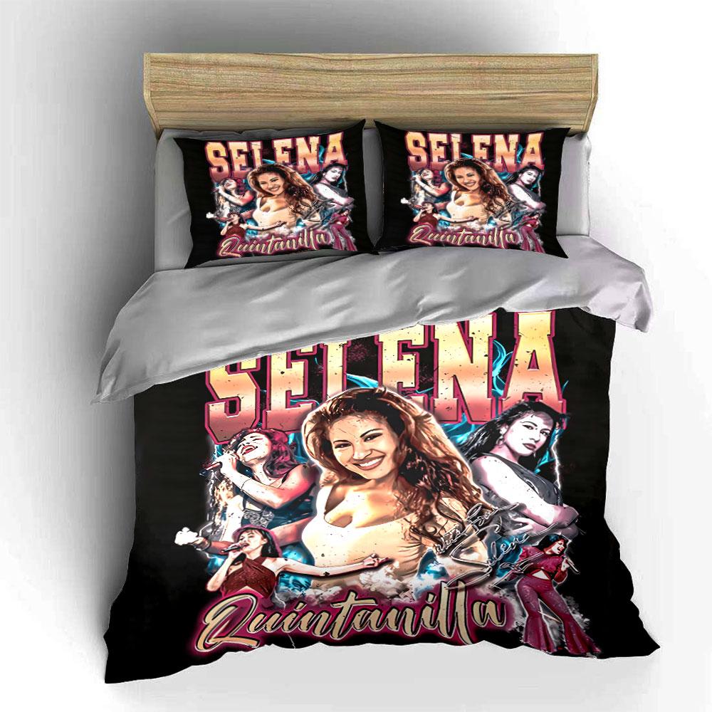Selena Quintanilla Graphic Print Bedding Duvet Cover Set Duvet Cover Pillowcases (1*Duvet Cover 2*Pillowcases, without duvet insert)