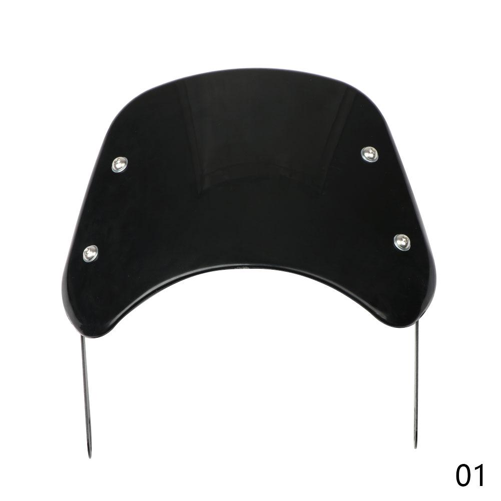 Универсальный черный ветрозащитный дефлектор для мотоцикла, обтекатель ветрового стекла для Harley Honda Yamaha Kawasaki Suzuki Cafe