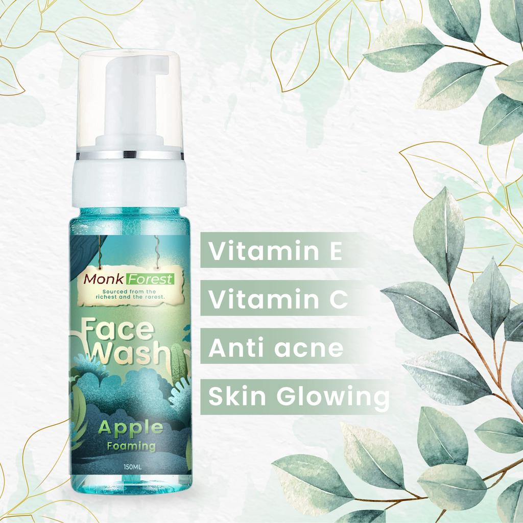 Monk Forest Organic Green Apple Пенящаяся пенка для умывания без сульфатов и парабенов