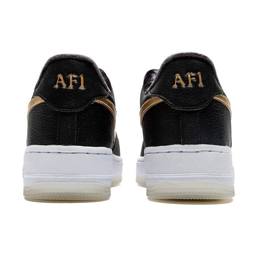 Nike Air Force 1 Low Premium GS Bronx Origins - 50th Anniversary Kids Sneakers Black Metallic-Gold White FN6977-010