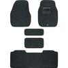 Value Car Mats for Lightweight Set of with Heel Pads and Wagons, 5, Anti-Slip Stoppers, Black, 6450-38BK