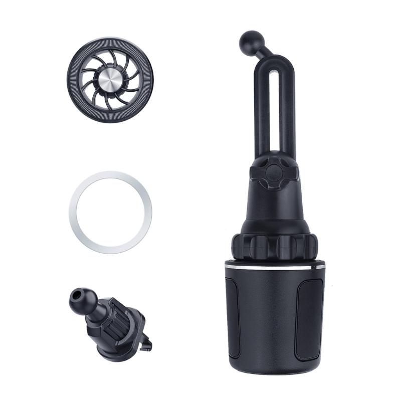 Магнитный держатель для телефона в подстаканник автомобиля Легкое управление одной рукой Подставка для телефона Поддержка смартфонов от 3 до 7 дюймов