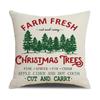 1 шт. наволочка с рождественским украшением Санта-Клаус, гном, рождественская елка, красная клетчатая подушка, набор для украшения комнаты, дома
