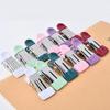 10Pcs/set Heavy Duty Multifunctional Mini Double-headed Clothespins Drying Clips Creative Non-slip Small Bag Clips for Food