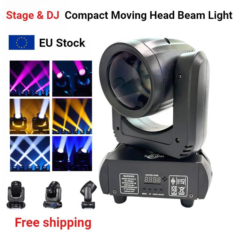 100W LED Lyre Beam Moving Head Light | Sound Activated & DMX Control, Includes Flight Case for DJ/Disco/Wedding/Bar Stages