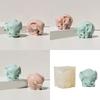 3D Elephant Silicone Candle Molds for Epoxy Resin Candle Making Cement Gypsum Silicone Molds Silicone Fondant Molds