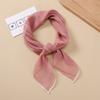 Fashionable New Versatile Headscarf Large Square Scarf Solid Color Scarf Women'S Simulated Silk Satin Scarf