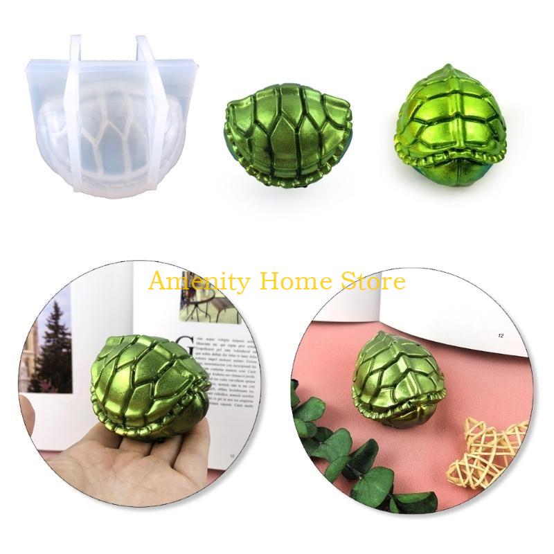 F26C 3D Turtle Silicone Mold Epoxy Resin Molds DIY Candle Desktop Ornament Crafts Fondant Cake Decorating Tool Decoration