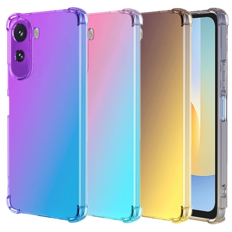 Ударопрочный градиентный чехол из ТПУ с усиленными углами для Xiaomi Redmi A7 Pro 4G, защитная прозрачная крышка, Fundas Coque Capa