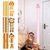Наклейка-ростомер с животными для малышей, самоклеящаяся, для детской спальни, игровой комнаты, детской, для мальчиков и девочек, линейка для измерения роста, наклейка на стену