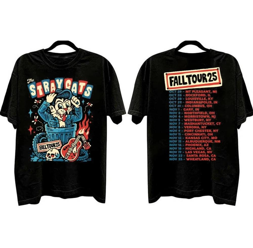 The Stray Cats Fall Tour 2025 Two Sides Unisex T-Shirt B1L4 Unisex T-Shirt