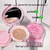 Jiujiu Diary Sunscreen Cushion BB Cream: Concealer, Brightening, Oil Control, Waterproof, Long-Lasting, Non-Cakey Foundation for Students and Parties.