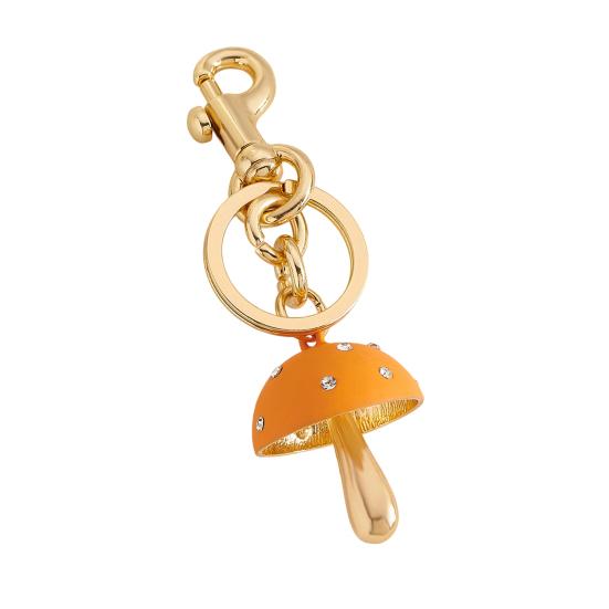 Брелок Гриб Форма Устойчивый к Выцветанию Сплав Брелок Рюкзак Держатель для Ключей Женские Сумки Ключи от Машины Украшение