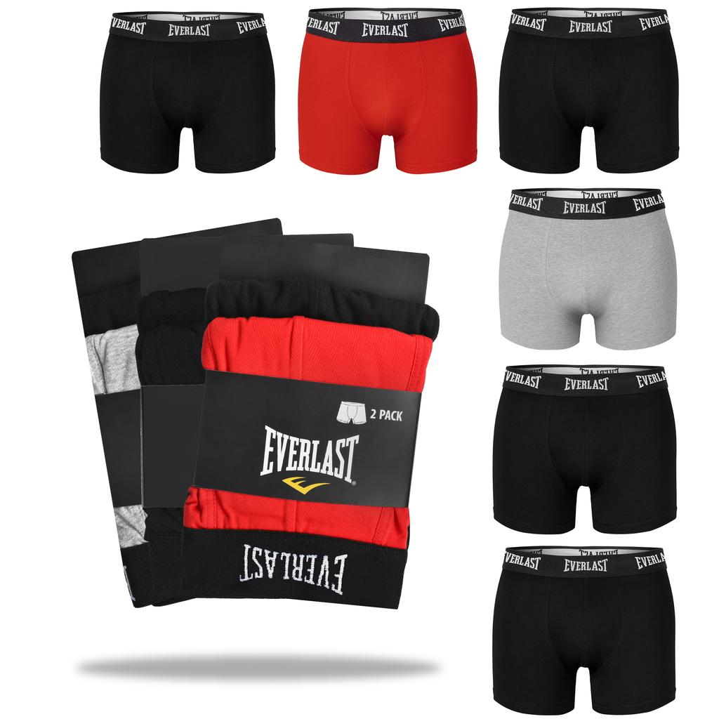 Boxer Shorts Everlast For Men, Cotton, Multicolor, Bm405, 6 Pieces