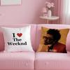 Популярный певец The Weeknd Наволочка Мягкая Легко стирающаяся Чехол для подушки Универсальный для Дивана Кровати Путешествий и Офиса