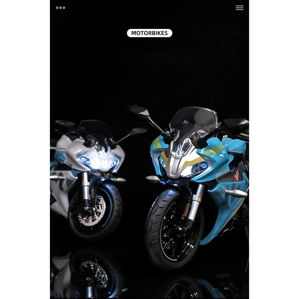 1/12 Spring Breeze CF 250SR литая модель мотоцикла игрушечная реплика со светом подарок на день рождения рождественский подарок коллекционный велосипед