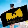 WU-T--TANG CLAN Микрофибровое одеяло Быстросохнущие пляжные полотенца Большого размера с принтом Супервпитывающее полотенце-одеяло для бассейна