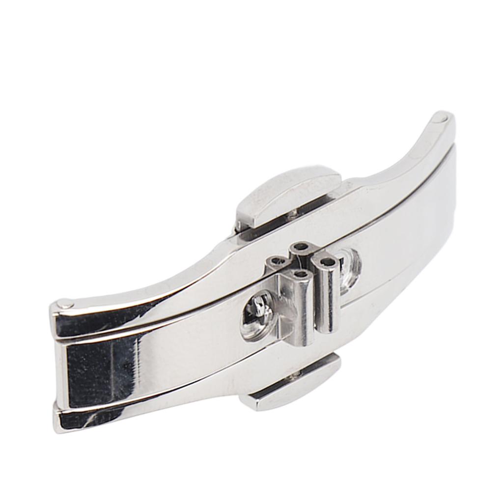 Watch Band Deployment Clasp Double Push Button 304 Stainless Steel Wristwatch Straps Buckle
