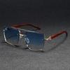 Luxury Square Sunglasses For Men New Wooden Vintage Designer Fashion Glasses Sunglasses Women Vacation Gafas De Sol Hombre