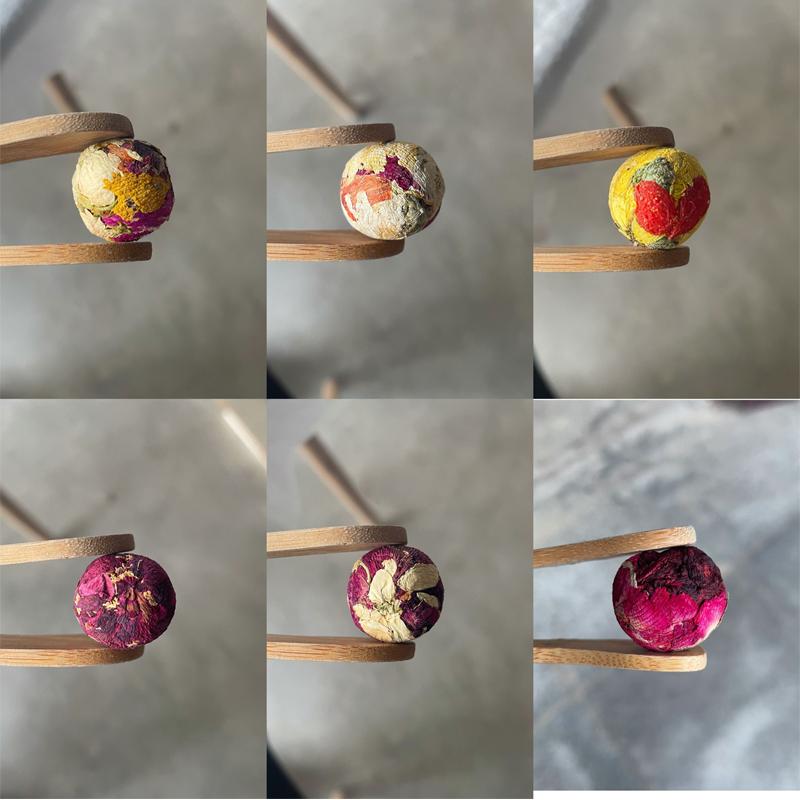 Набор цветущих чайных шариков — 10 шт. — смешанные сорта — цветущий чай, цветущий чай, цветочный чай, необычный чай, особый случай