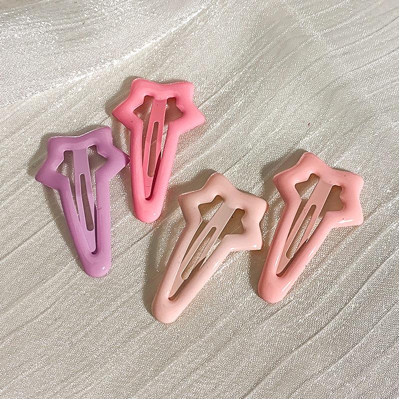 Модная заколка для волос Y2K Star: Милая боковая челка в стиле миллениалов и знаменитостей, японский и корейский стиль