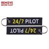 Remove Before Flight 3pcs/lot 24/7 Pilot Keychain Jewelry Aviation Lovers Gifts Keyrings