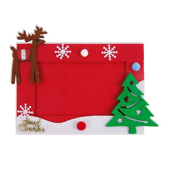 1 комплект фоторамки, привлекательная рождественская елка, декор Санта-Клауса, рождественская фоторамка для праздника, праздничного настроения