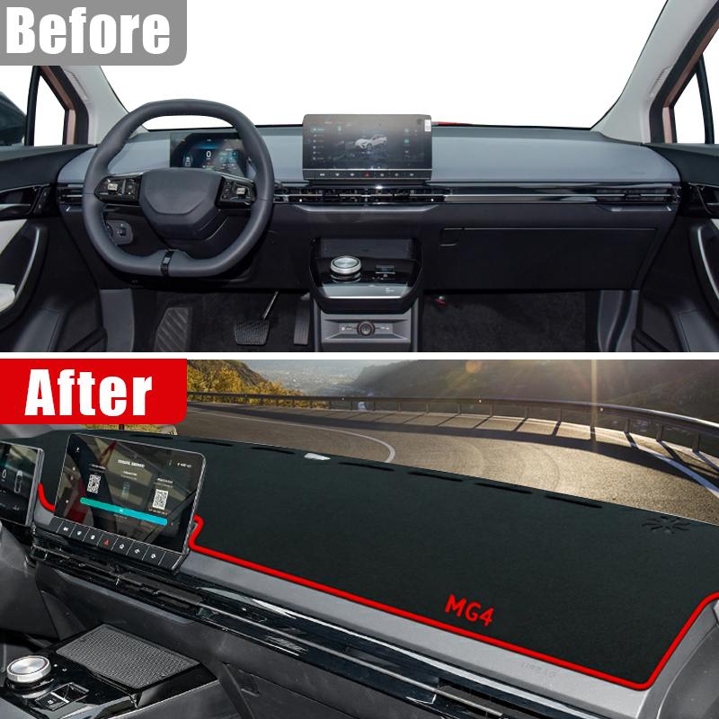 Для MG 4 MG4 EV Electric EH32 Mulan 2022 2023 2024 Чехлы на приборную панель автомобиля, защита от света, солнцезащитный козырек, анти-УФ-ковры, нескользящие коврики