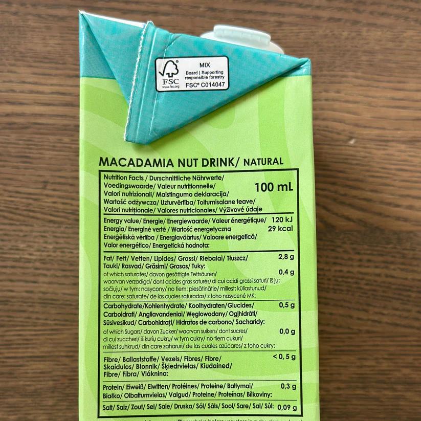 Creamy Macadamia Natural Plant Drink 1