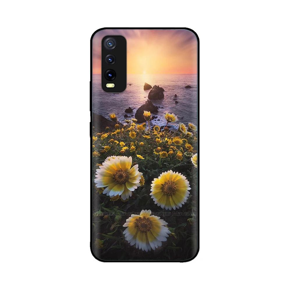 Для Vivo Y20 Y20i Y20a Y20s Vivo Y11s Y12s Чехол для телефона Милый Защита камеры Задняя крышка Для Vivo Y20 2021 V2027 Силиконовые Fundas