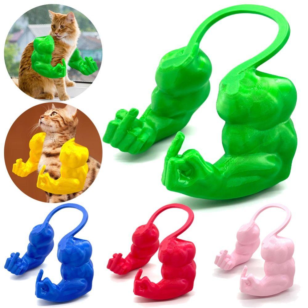 Lightweight 3D Printed Cat Muscle Arm Adjustable Pet Cosplay Costume Cat Fist Hulk Arm  Role Play