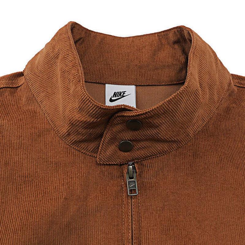 Nike Модная спортивная повседневная тканая мужская куртка с длинным рукавом, коричневая FZ0632-281