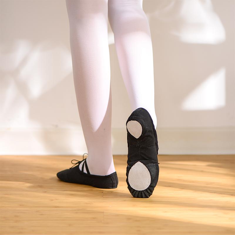 Балетные туфли для девочек, парусиновые балетные тапочки на мягкой подошве, детские балетки для практики, женская танцевальная обувь