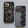 Элегантный чехол для телефона с узором в горошек и кружевом для iPhone 17 Pro Max 16 Plus 15 14 13 12 11 XS XR 17Air Ударопрочный чехол