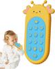 Silicone teething toy shaped like a remote control can relieve teething discomfort in babies