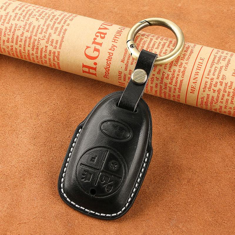Styling Mouldings 4 Buttons Smart key For Vespa GTS 300 GTS300 Keychains Smart Genuine Leather Case Fob Cover Kit Motorcycles Ke