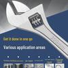 Multi-Function Adjustable Bathroom Wrench with Large Opening and Short Handle