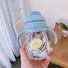 Cute Children Water Cup 300ML, Kindergarten Kids Water Bottle with Gravity Ball, Portable Straw Anti-Choke, Adorable Cup