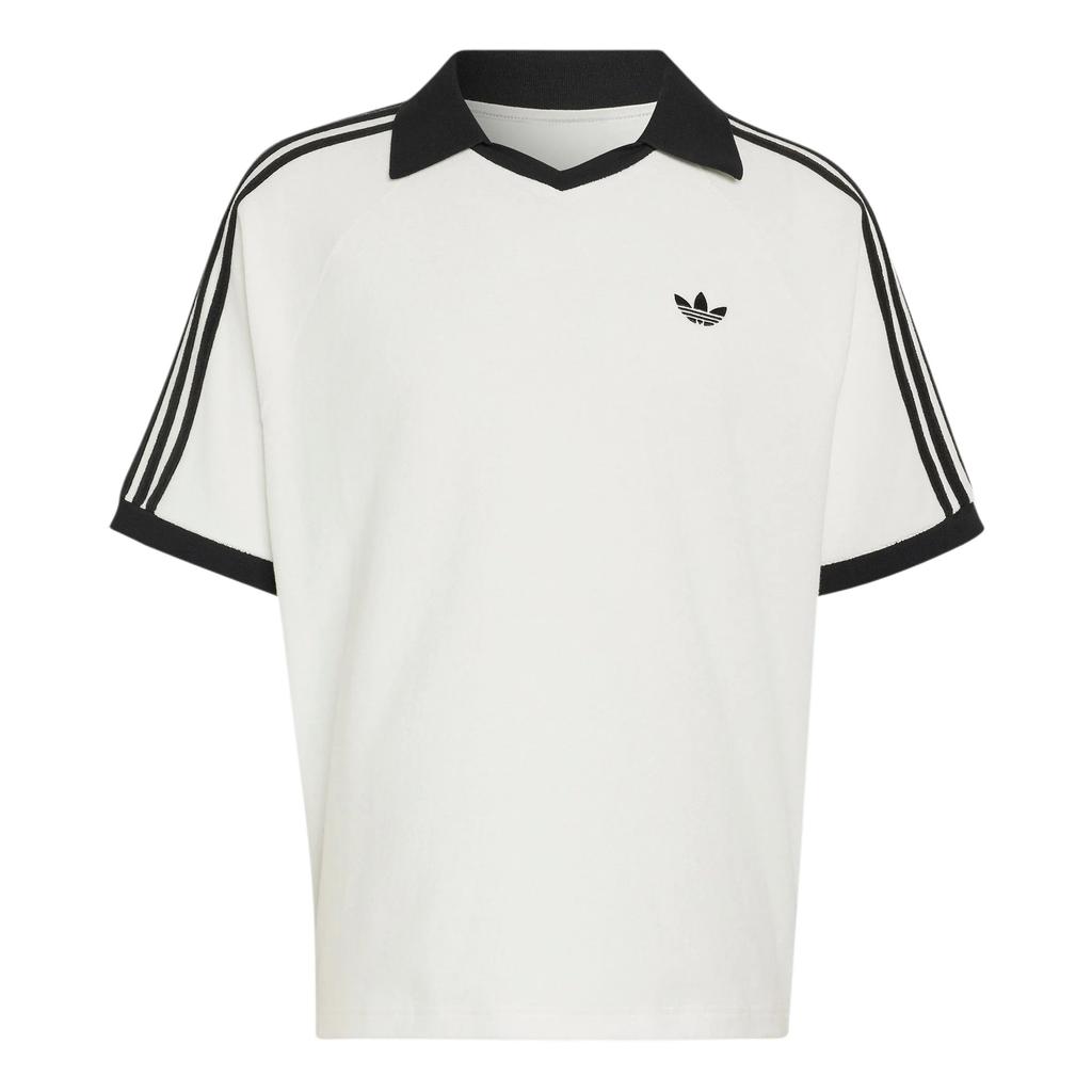 adidas Оригинальная однотонная футболка-поло с коротким рукавом и V-образным вырезом, унисекс, топ KW7399