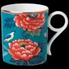 Wedgwood Crimson Peony Green Mug