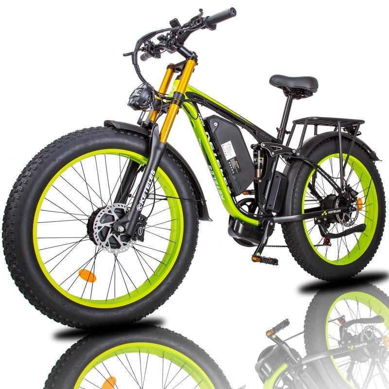KETELES K800Pro Dual 1000W 2000W All Terrain 26x4.0 Fat Tire Hydraulic Disc Brake Electric Bike