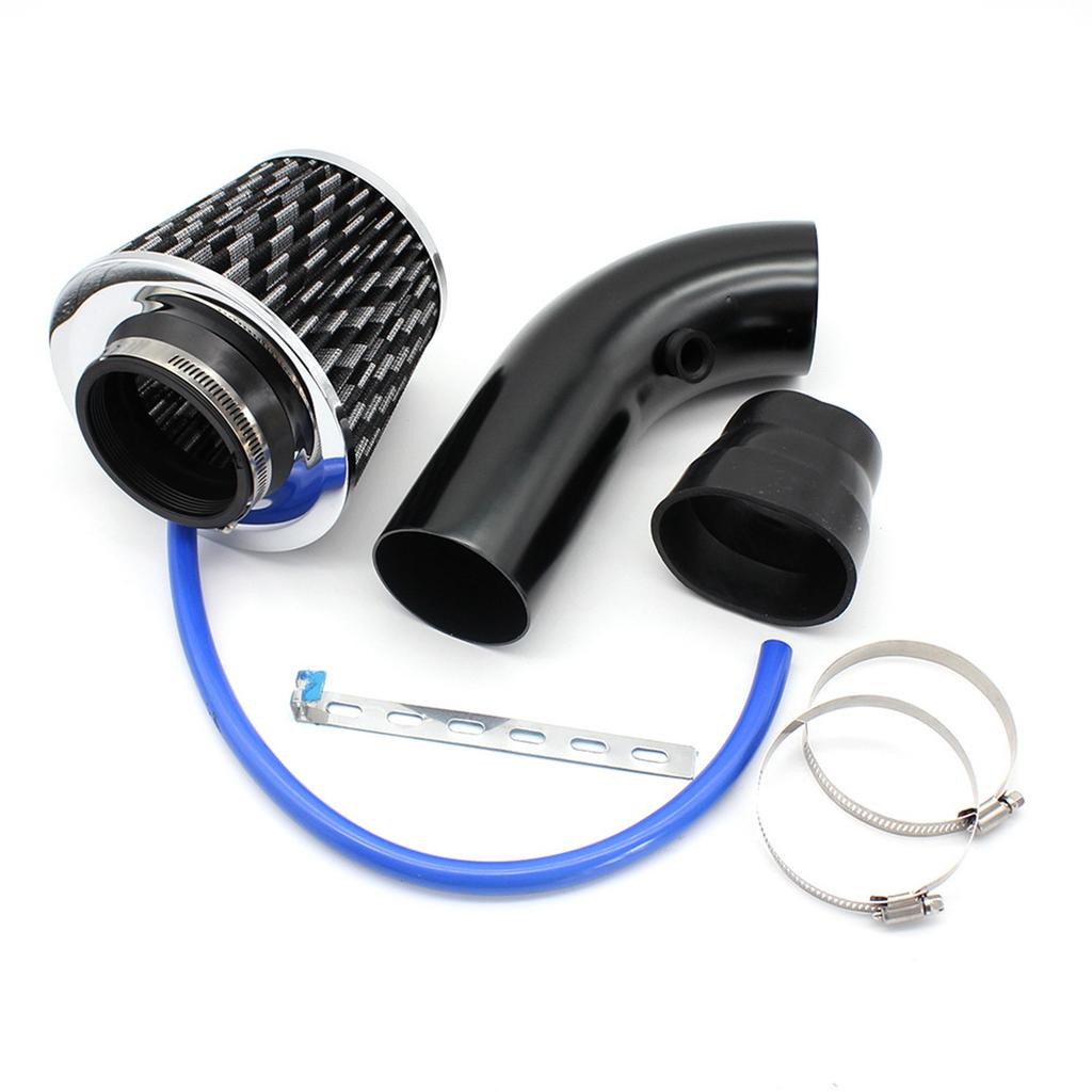 76mm 3inches Car Refitted Winter Mushroom Head Air Filter Intake Pipe Filter High Flow High Cold Air Filter Aluminum Pipe Kit