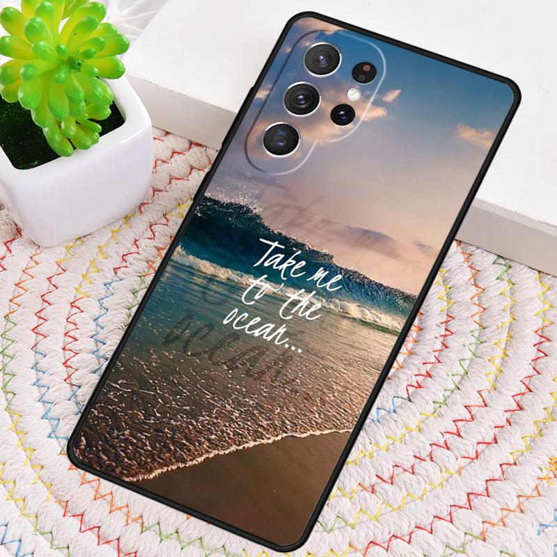 Путешествия горы море пляж цитаты ТПУ чехол для телефона для Samsung Galaxy note 10 pro S26 S25 S24 S23 S22 Ultra Plus S21 FE S20