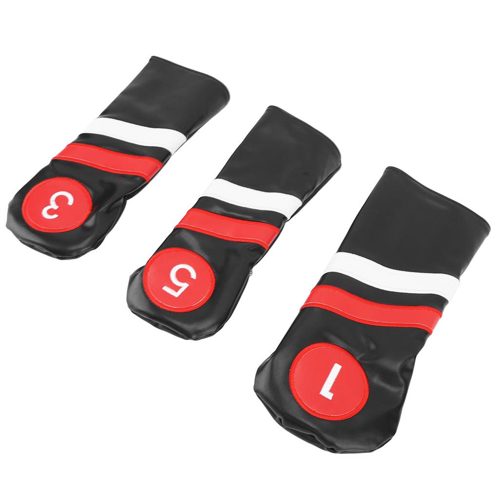 3 шт. Чехол для клюшки для гольфа, черный, сильная защита, износостойкие чехлы для головок клюшек для любителей гольфа